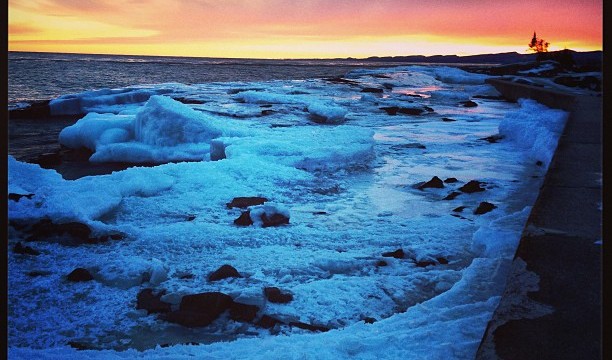 Sunset in Grand Marais: Arrived Just In Time